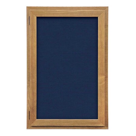 United Visual Products Outdoor Enclosed Combo Board, 42"x32", White Frame/White Porc & Cobalt UVCB4232ODW-WHTPORC-COBACC